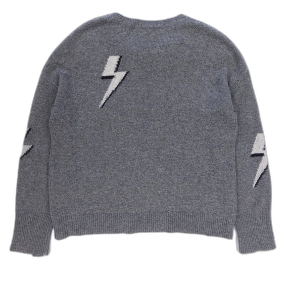 RAILS Virgo Cashmere Wool Sweater Bolted Intarsia Minimal Lounge - Picture 5 of 7